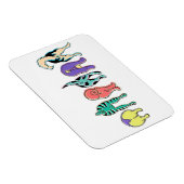 犬カラフルのお尻 マグネット (右側)