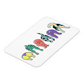 犬カラフルのお尻 マグネット (左側)