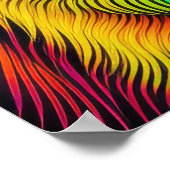 犬カラフルの抽象芸術スケッチ2:3 ポスター (角)