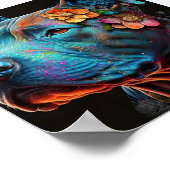 犬カラフル壁ポスター ポスター (角)