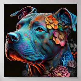 犬カラフル壁ポスター ポスター