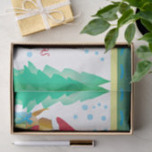 犬カラフル犬 薄葉紙 (ギフト)