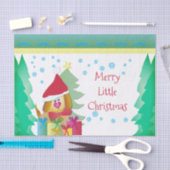 犬カラフル犬 薄葉紙 (クラフト)