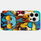 犬カラフル類 Case-Mate iPhoneケース (裏面 (横))