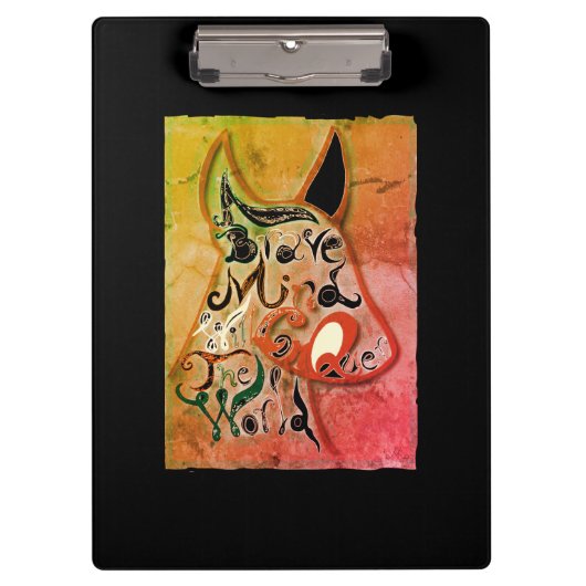 犬カラフル：勇敢な心が世界を征服する クリップボード (正面)