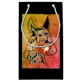 犬カラフル：勇敢な心が世界を征服する スモールペーパーバッグ (裏面)