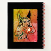 犬カラフル：勇敢な心が世界を征服する ノートブック (裏面)