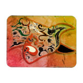 犬カラフル：勇敢な心が世界を征服する マグネット (横)