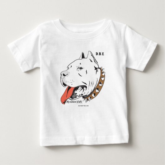 犬クラシックなbby T ベビーTシャツ (正面)