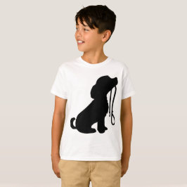 犬クラシックのシルエット Tシャツ