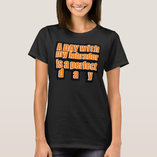 犬クラブラブラドールママとパパ Tシャツ (正面)