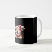 犬クリスマス クラシックTシャツ コーヒーマグカップ (正面右)