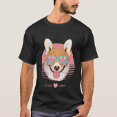 犬クルーCorgi私は低い場所得で友達がいる1 Tシャツ (正面)
