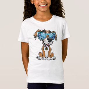 犬クールのバイブおもしろいス – 漫画の犬の子供のTシャツ Tシャツ
