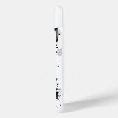 犬クールのヘッドフォンかわいいペット白黒インク Case-Mate iPhoneケース (裏面 / 左)