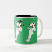 犬クール卒業カスタムコーヒー ツートーンマグカップ (正面右)