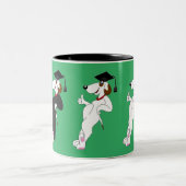 犬クール卒業カスタムコーヒー ツートーンマグカップ (中央)
