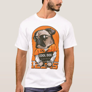 犬クール | おもしろい&ド予測できなッグイラストレーション Tシャツ