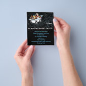 犬グルーミングのビジパーソナライズされたャー チラシ (手)