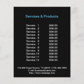 犬グルーミングのビジパーソナライズされたャー チラシ (裏面)