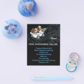 犬グルーミングのビジパーソナライズされたャー チラシ (シングル)