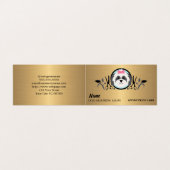 犬グルーミングサロンアポイントメント名刺 名刺 (外部フラット)