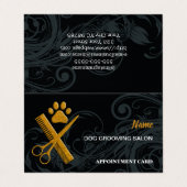 犬グルーミングサロンアポイントメント名刺 名刺 (外部フラット)