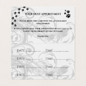 犬グルーミングサロンアポイントメント名刺 名刺 (内部フラット)