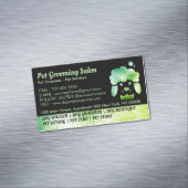 犬グルーミングサロングリーンバススパ マグネット名刺 (インサイチュ)