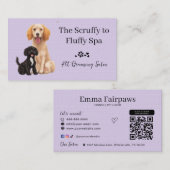 犬グルーミングサロンペットケア 名刺 (正面/裏面)