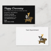 犬グルーミングサロン及びアポイントメント 名刺 (正面/裏面)