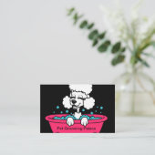 犬グルーミングトレンディークール名刺 名刺 (スタンド正面)