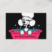 犬グルーミングトレンディークール名刺 名刺 (正面)