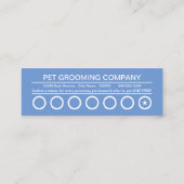 犬グルーミングパンチカード ロイヤリティカード (裏面)