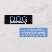 犬グルーミングパンチカード ロイヤリティカード (正面/裏面)