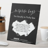 犬グルーミングビジネスサインドッグトリマーシンボルや象徴 台座サイン (インサイチュ)