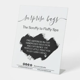 犬グルーミングビジネスサインドッグトリマーシンボルや象徴 台座サイン