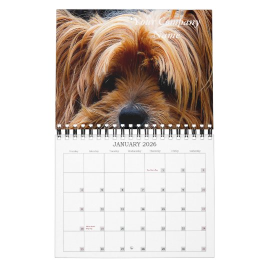 犬グルーミングペットストア会社カレンダー カレンダー (1月 2026)