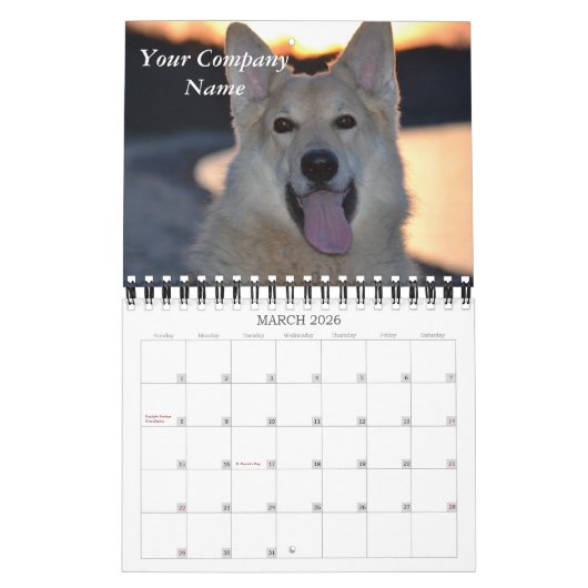 犬グルーミングペットストア会社カレンダー カレンダー (3月 2026)