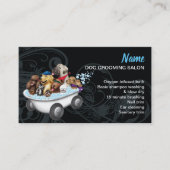 犬グルーミングロイヤリティ割引名刺 名刺 (正面)