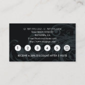 犬グルーミングロイヤリティ割引名刺 名刺 (裏面)