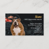 犬グルーミングロイヤリティ割引名刺 名刺 (正面)