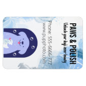 犬グルーミング事業カスタム冷蔵庫 マグネット (横)