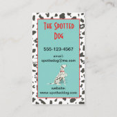 犬グルーミング動気に物サービス名刺 名刺 (裏面)