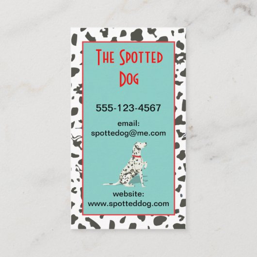 犬グルーミング動気に物サービス名刺 名刺 (裏面)