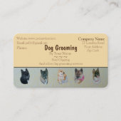 犬グルーミング及びペットケアサービス 予約カード (正面)