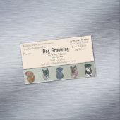 犬グルーミング及びペット介護サービスアポイントメント マグネット名刺 (インサイチュ)