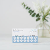 犬グルーミング名刺ロイヤリティカード ロイヤリティカード (スタンド正面)