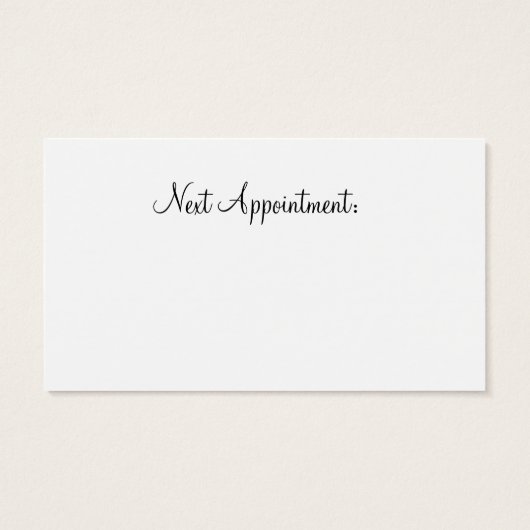 犬グルーミング名刺 (裏面)