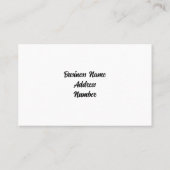 犬グルーミング名刺 名刺 (裏面)